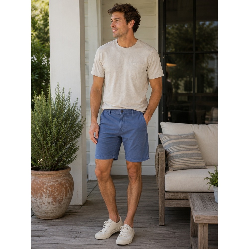 AG Adriano Goldschmied Shorts Mens 42R‎ Blue Griffin Sport Summer Preppy Chino